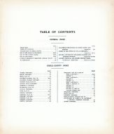 Table of Contents, Steele County 1937